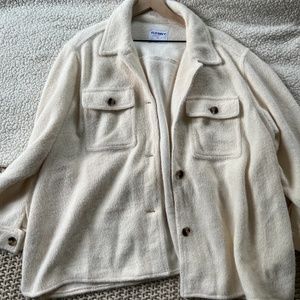 Old Navy Knit White Jacket Size 2x